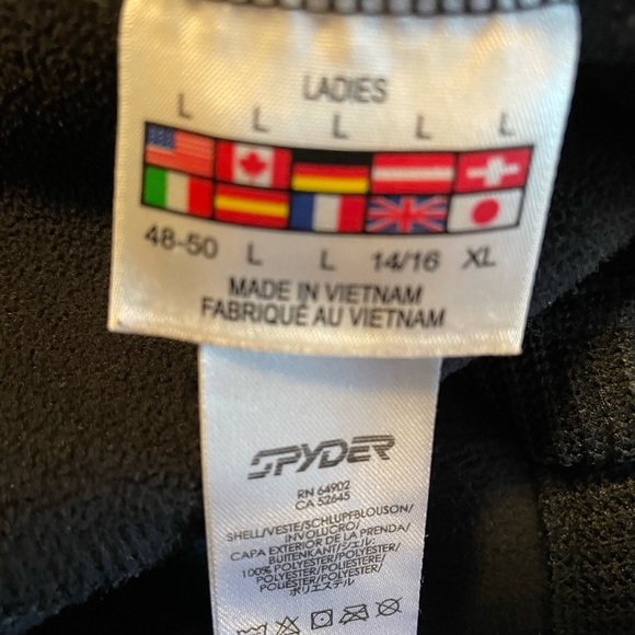 Spyder warm full zip ladies large base layer jacket w pockets - Picture 3 of 3